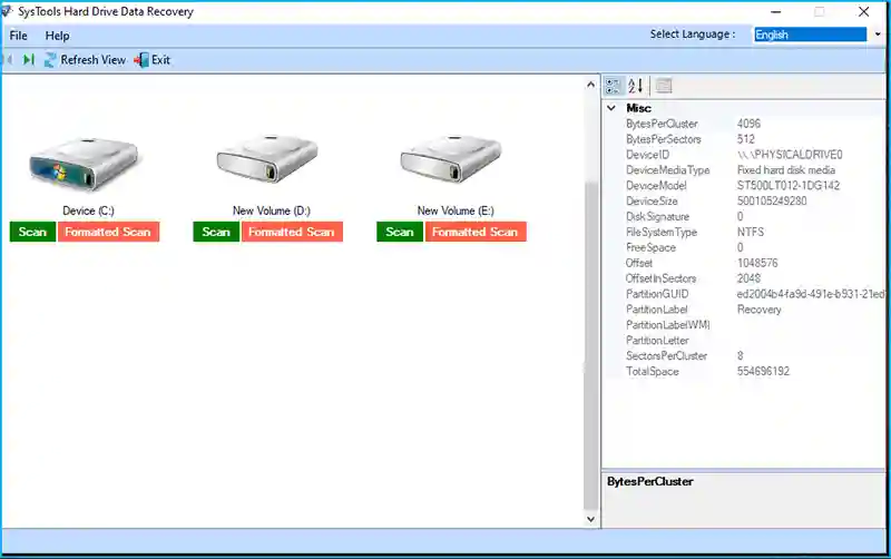 Mídia 2 de Software de recuperação de dados do disco rígido - Recuperar arquivos e pastas excluídas permanentemente do disco rígido
