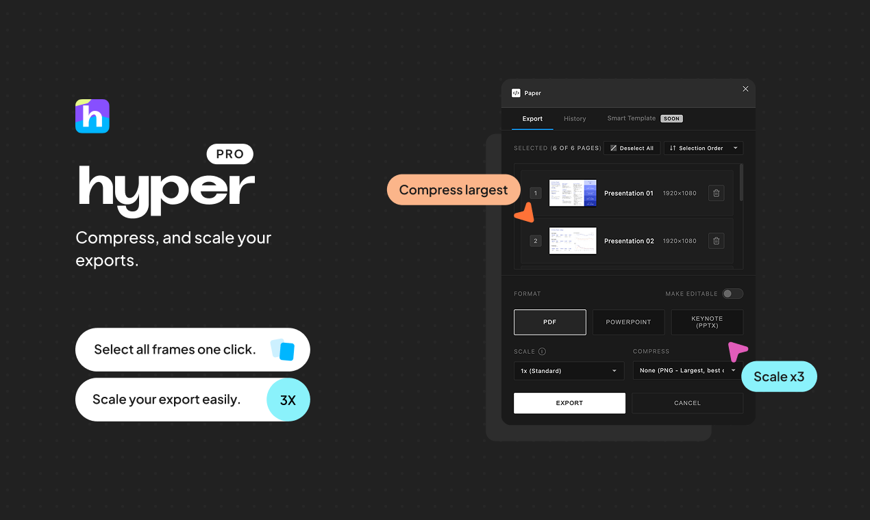 Hyper – Export PDF & PPTX for Figma gallery image