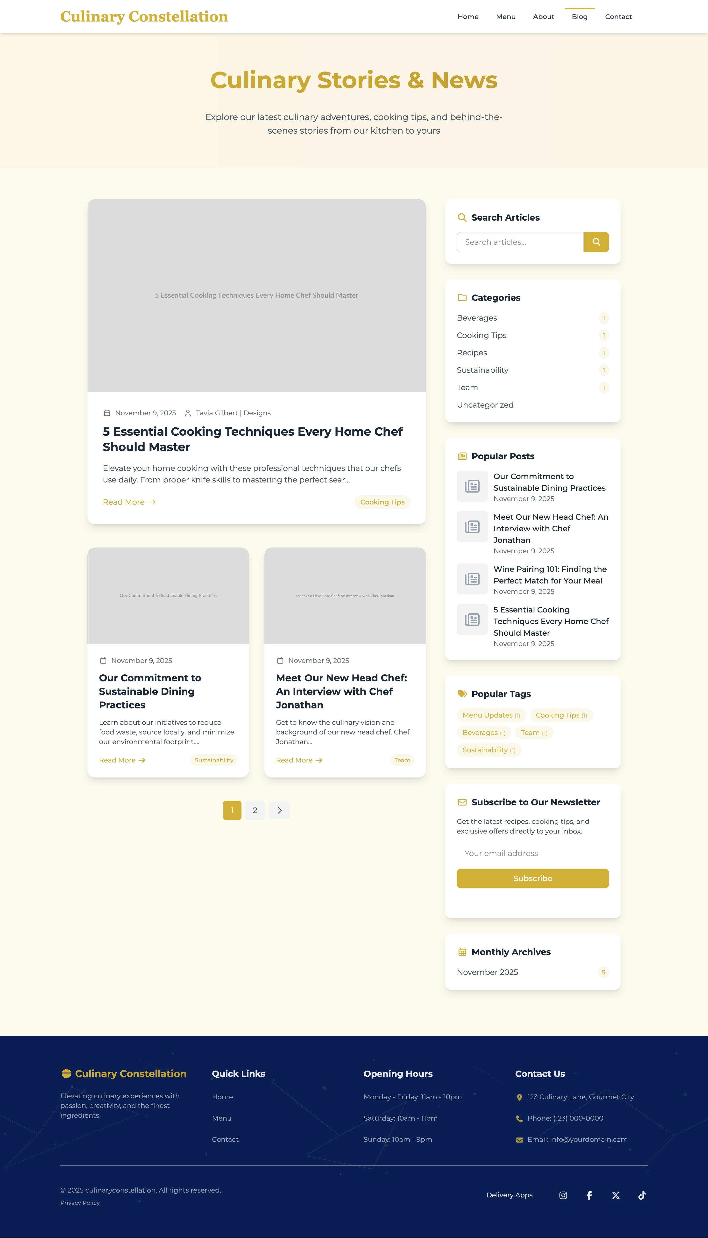 Culinary Constellation gallery image