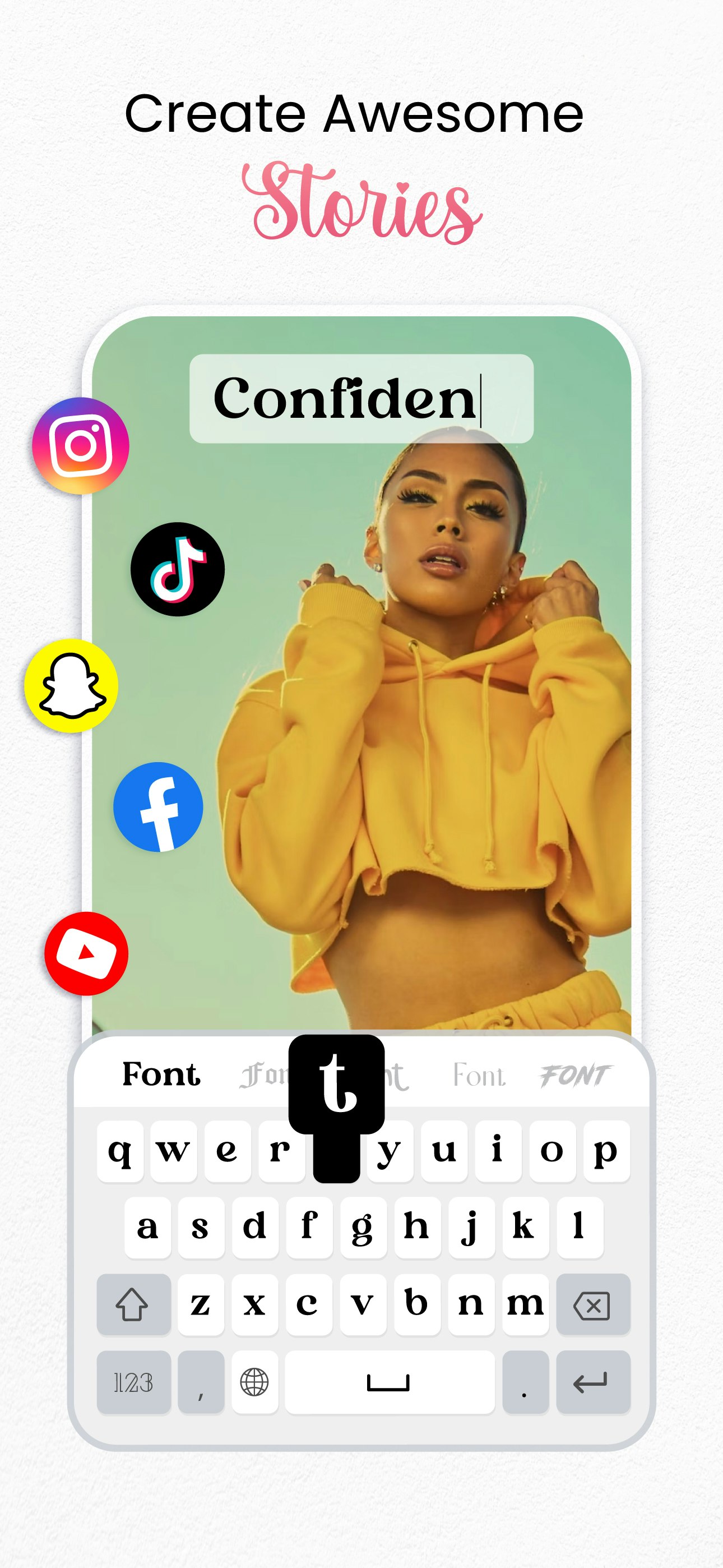 Fonts for iPhone - KBoard - Keyboard font style for IG media 3