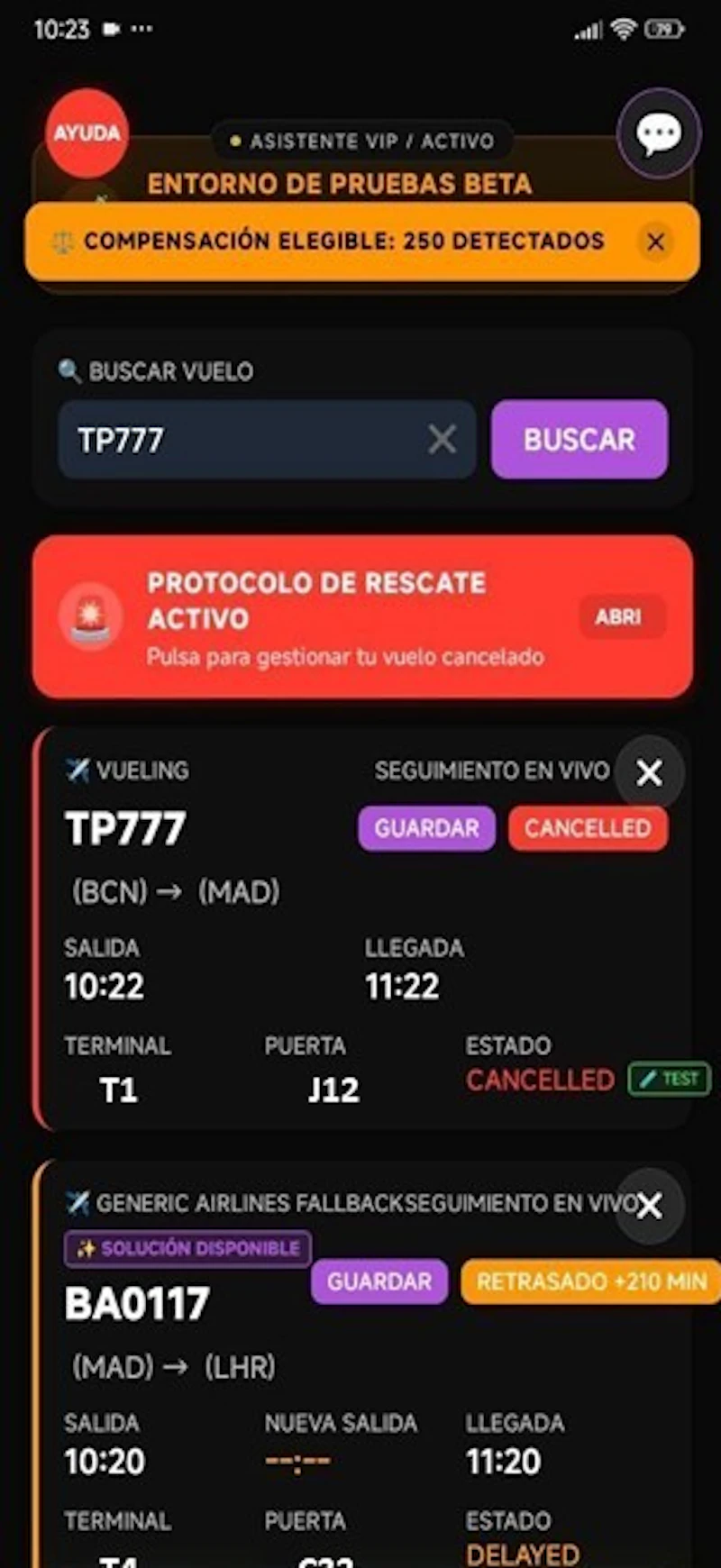 Travel-Pilot: AI co-pilot for flights screenshot 1