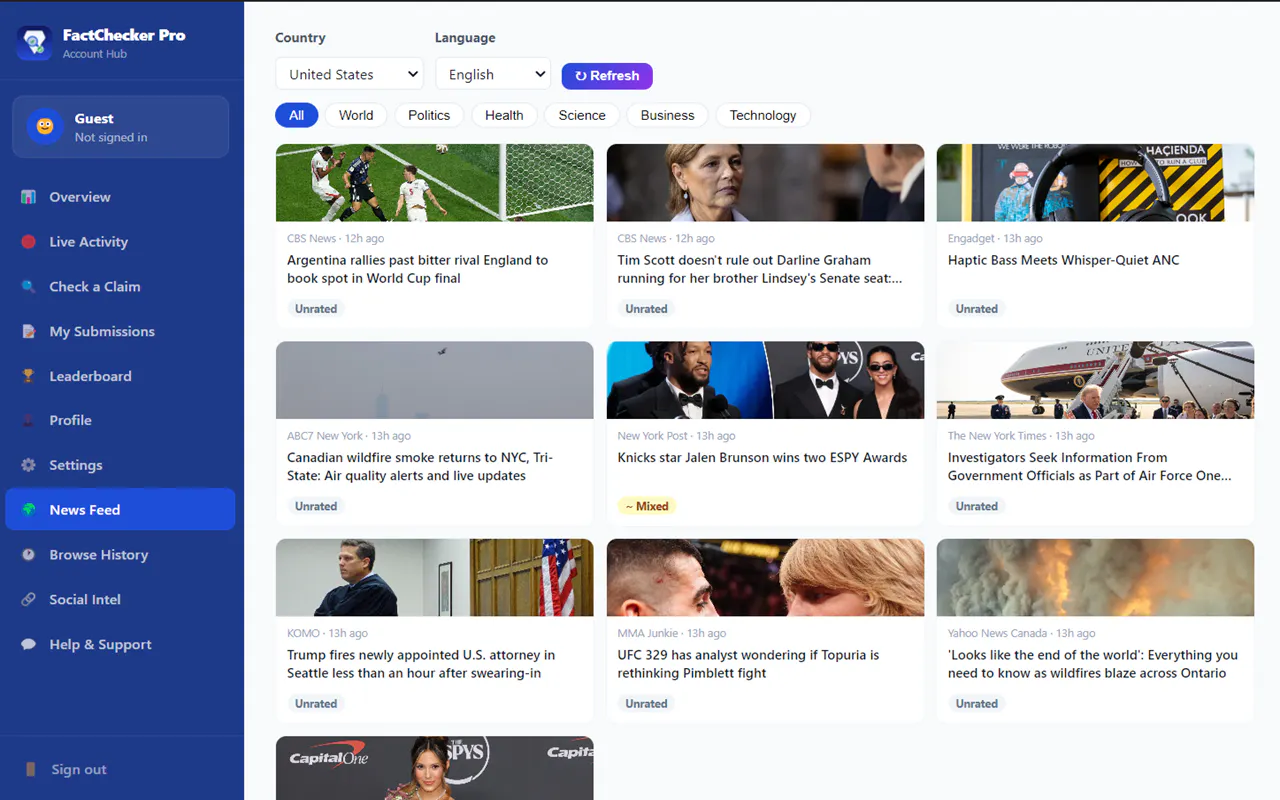 FactcheckerPro Desktop App gallery image
