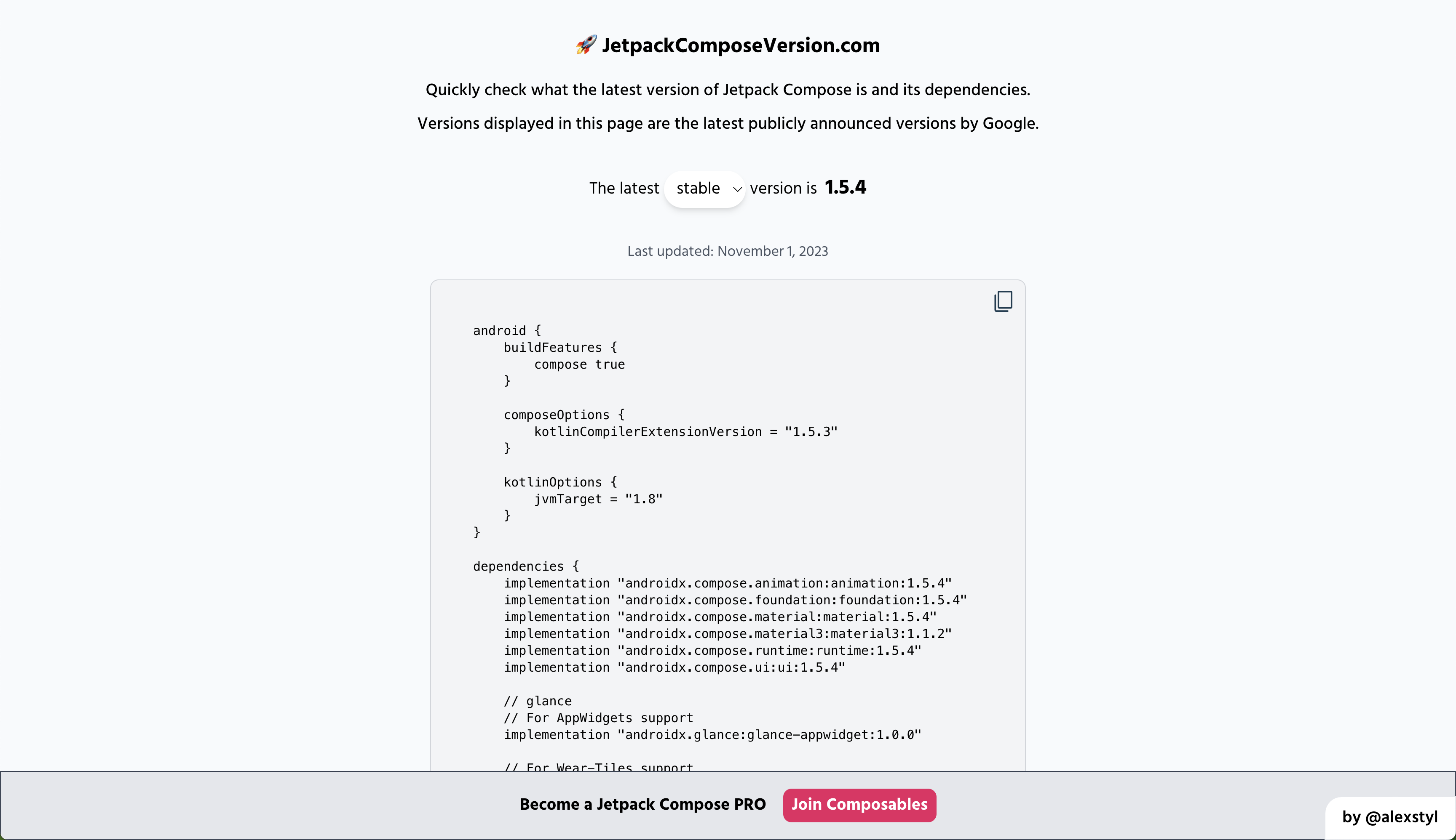 Jetpack Compose Versiyonu - Jetpack Compose'un en son sürümünün ne olduğunu kontrol edin medya 1
