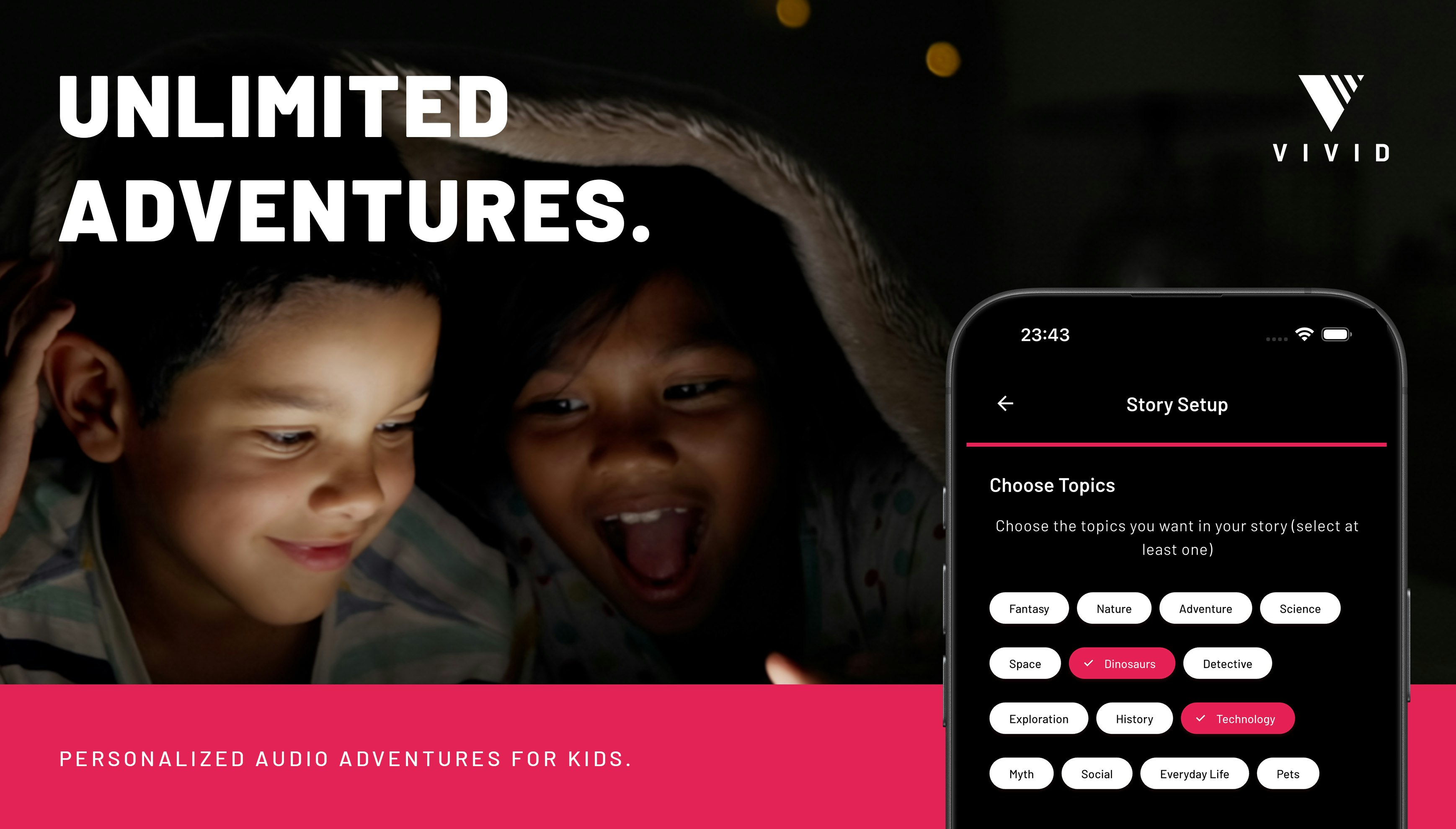 VIVID - Main product screenshot demonstrating key features and user interface
