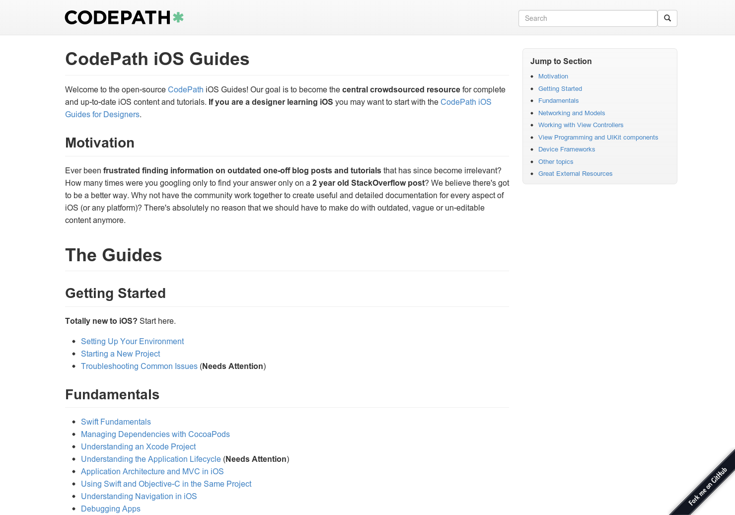 CodePath iOS guides