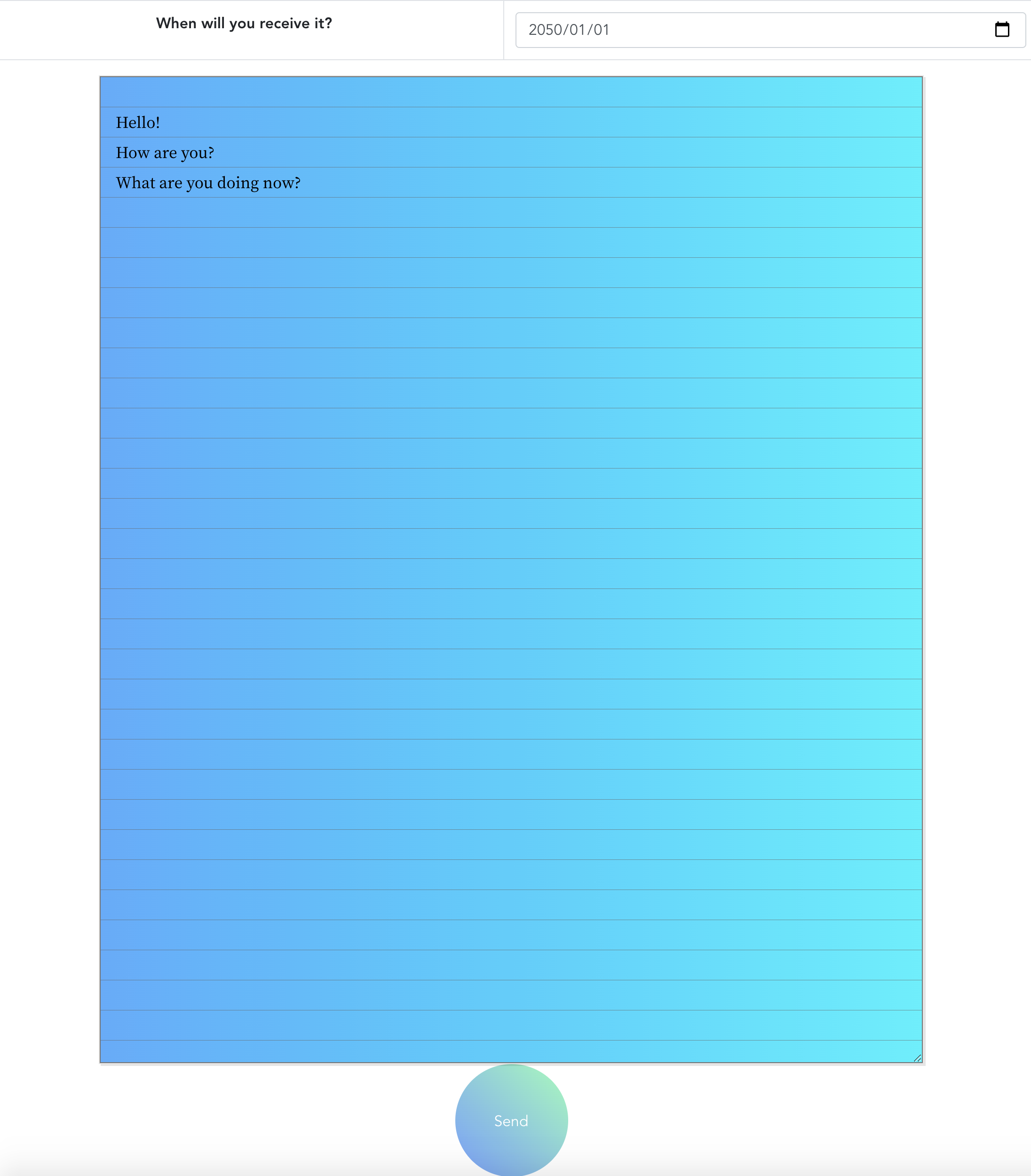 Letter to the future gallery image