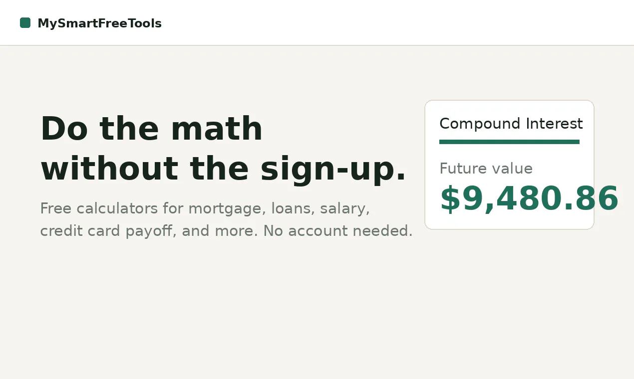 My Smart Free Tools gallery image