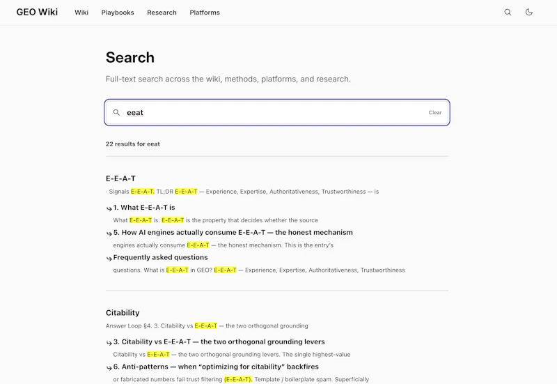 GEO Wiki screenshot 5