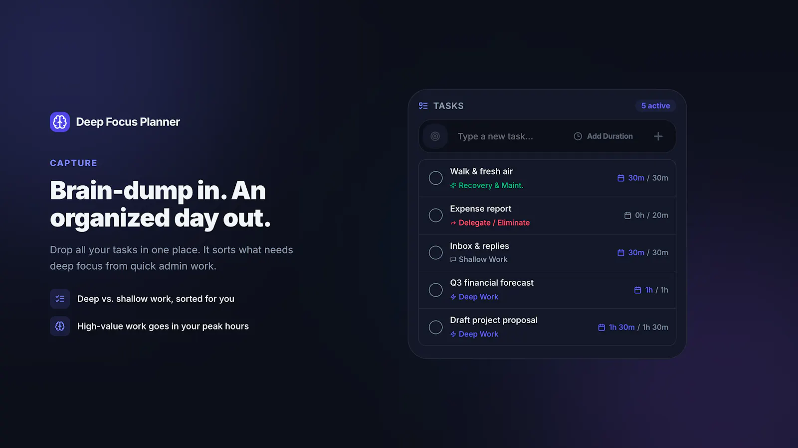 Deep Focus Planner screenshot 3