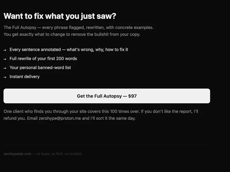 B2B Bullshit Detector screenshot 3