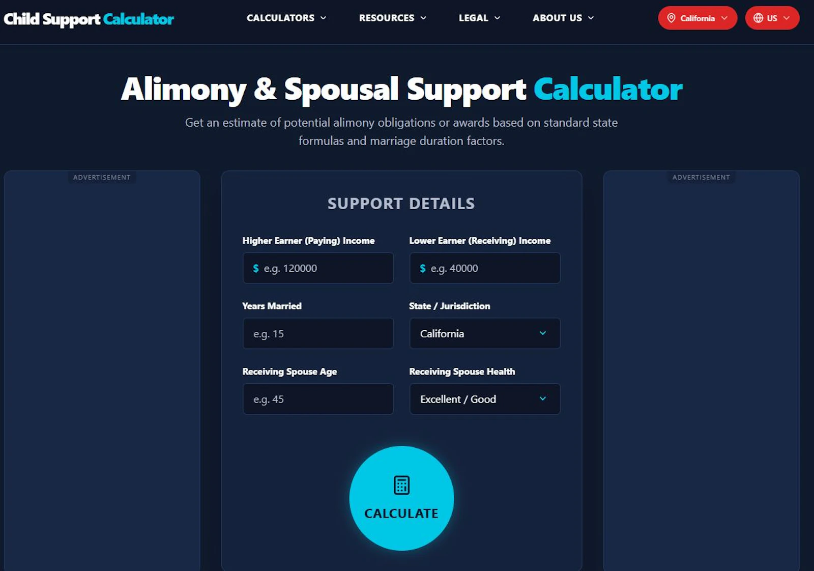 Family Law Calculator Suite screenshot 6
