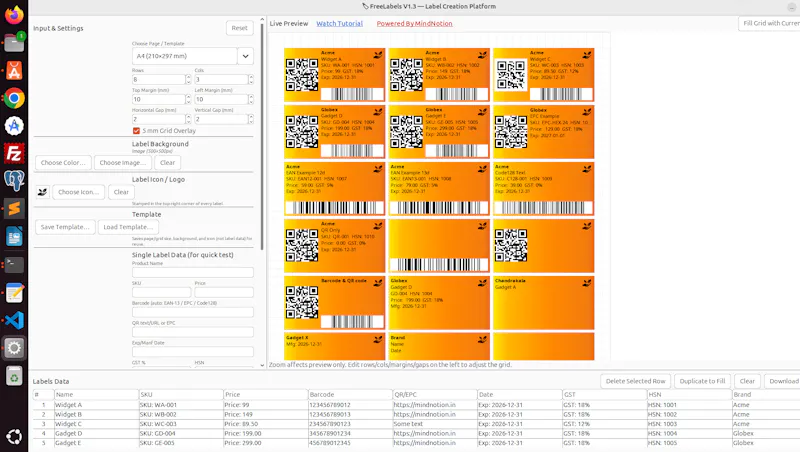 FreeLabels Desktop screenshot 4
