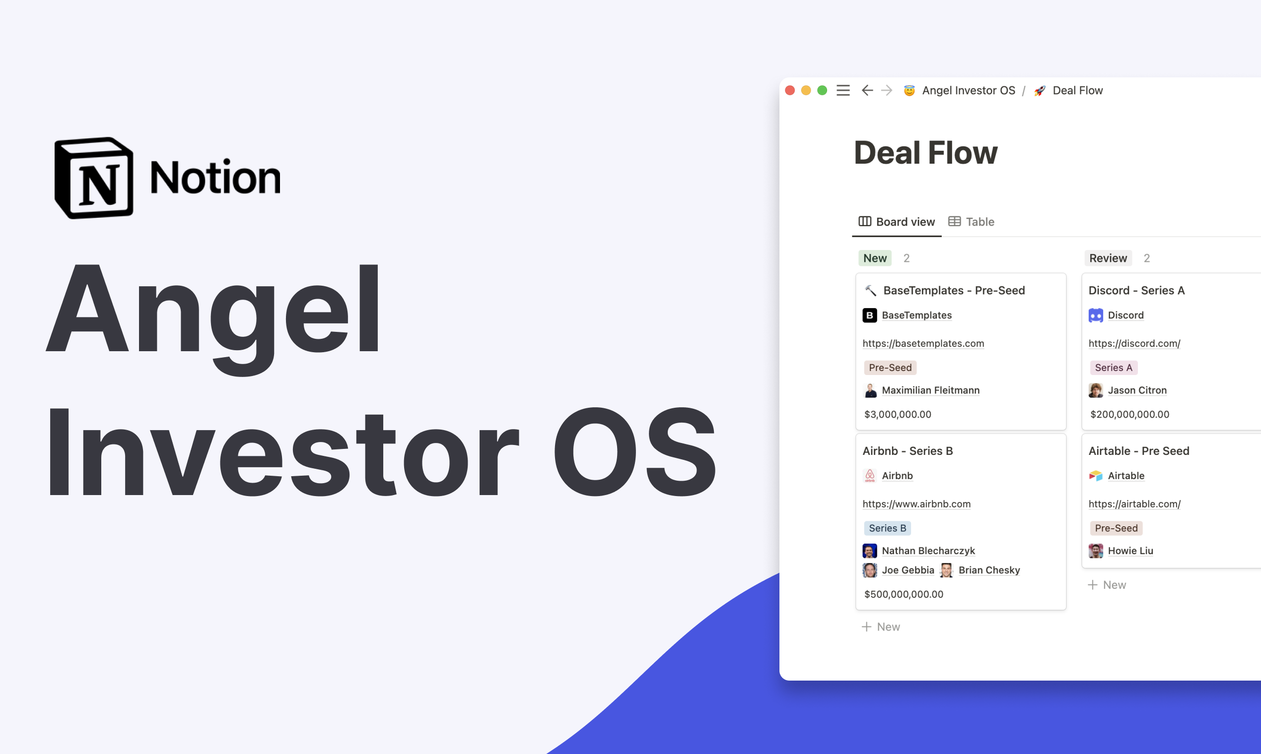 Angel Investor OS
