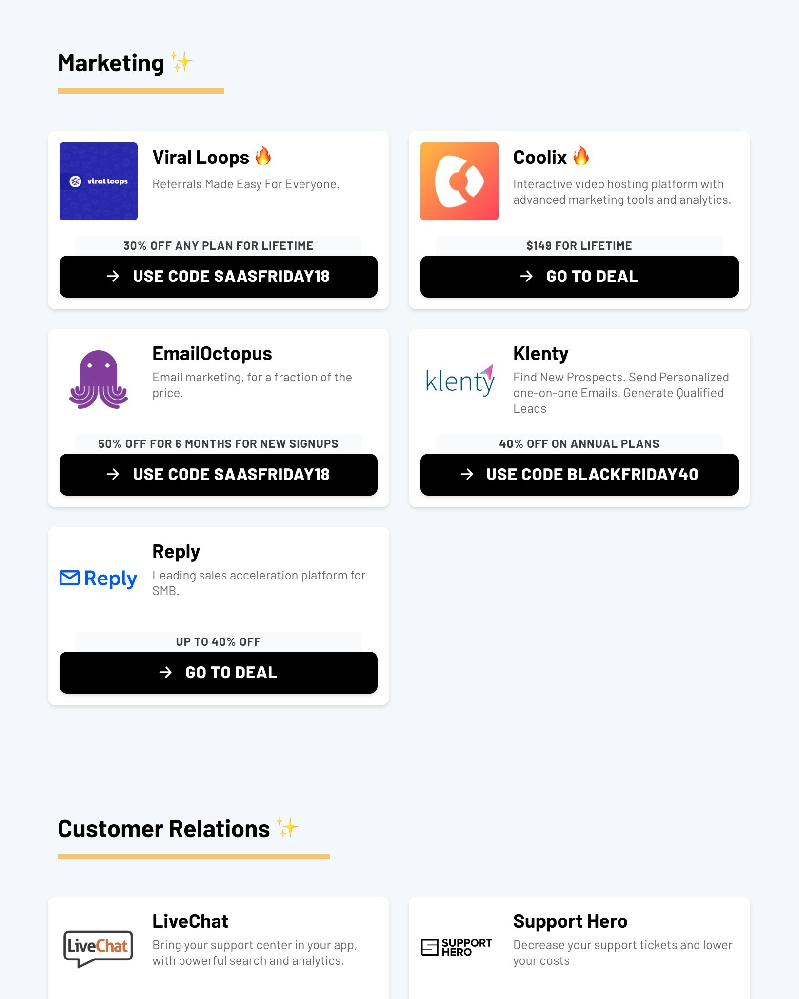 Black Friday SaaS Deals gallery image