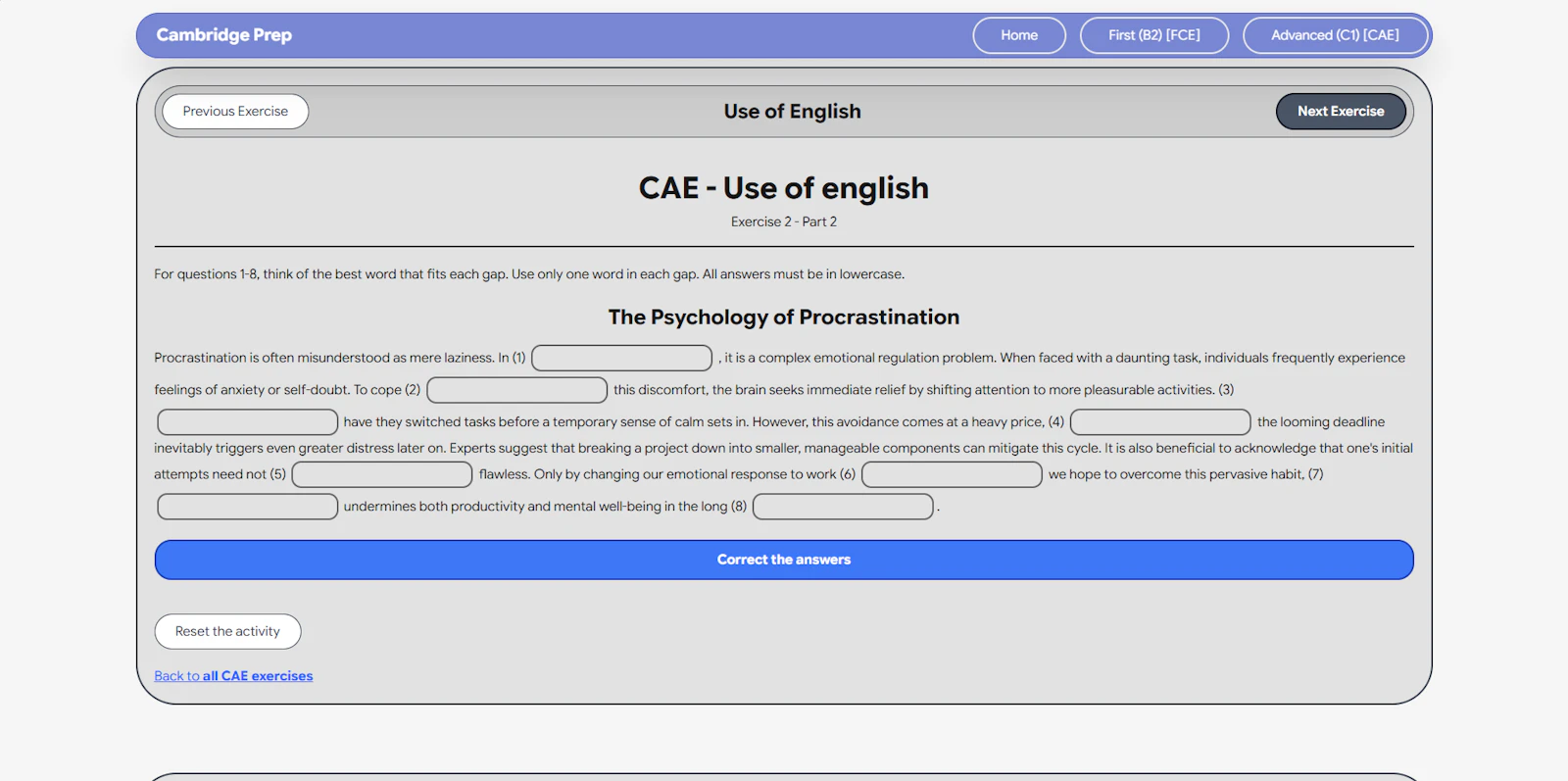 Cambridge Prep screenshot 3