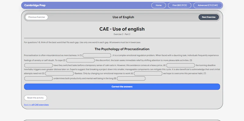 Cambridge Prep screenshot 3