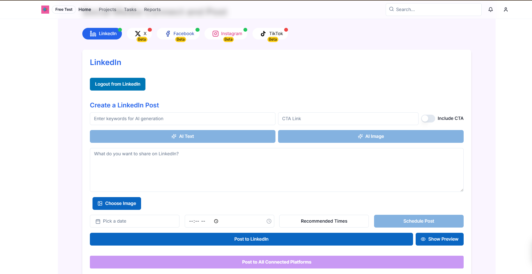 Repsage - Simplify social media posting with automation media 2