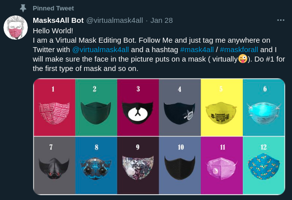 Twitter Mask Bot gallery image
