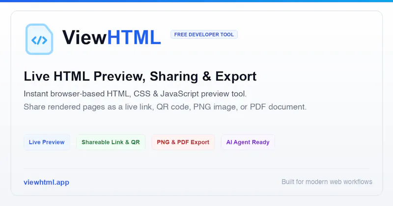ViewHTML screenshot 1
