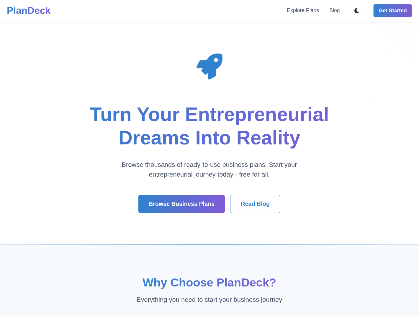 Plandeck - Sfoglia migliaia di piani aziendali pronti all'uso.Tutto gratis! media 2