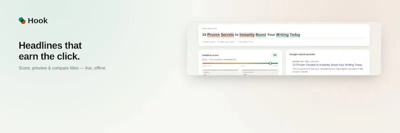 Hook — Headline & Title Analyzer screenshot 5