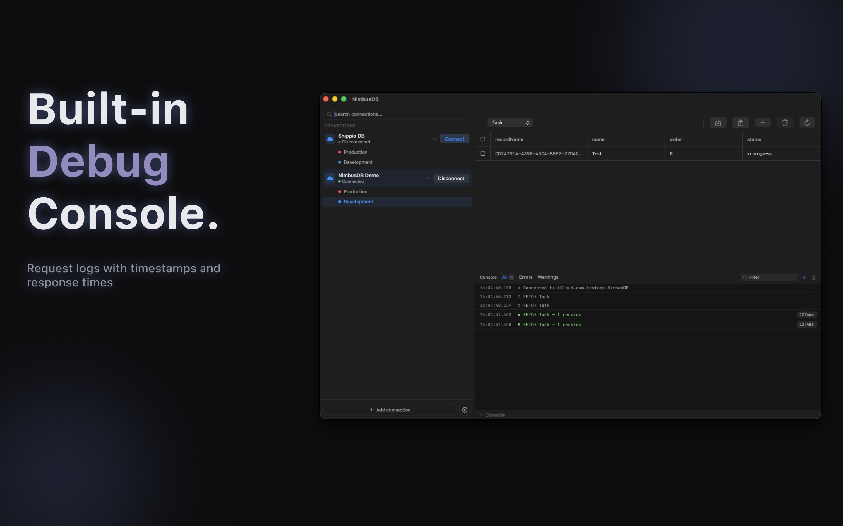 NimbusDB Studio gallery image