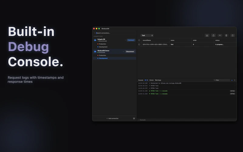 NimbusDB Studio screenshot 5
