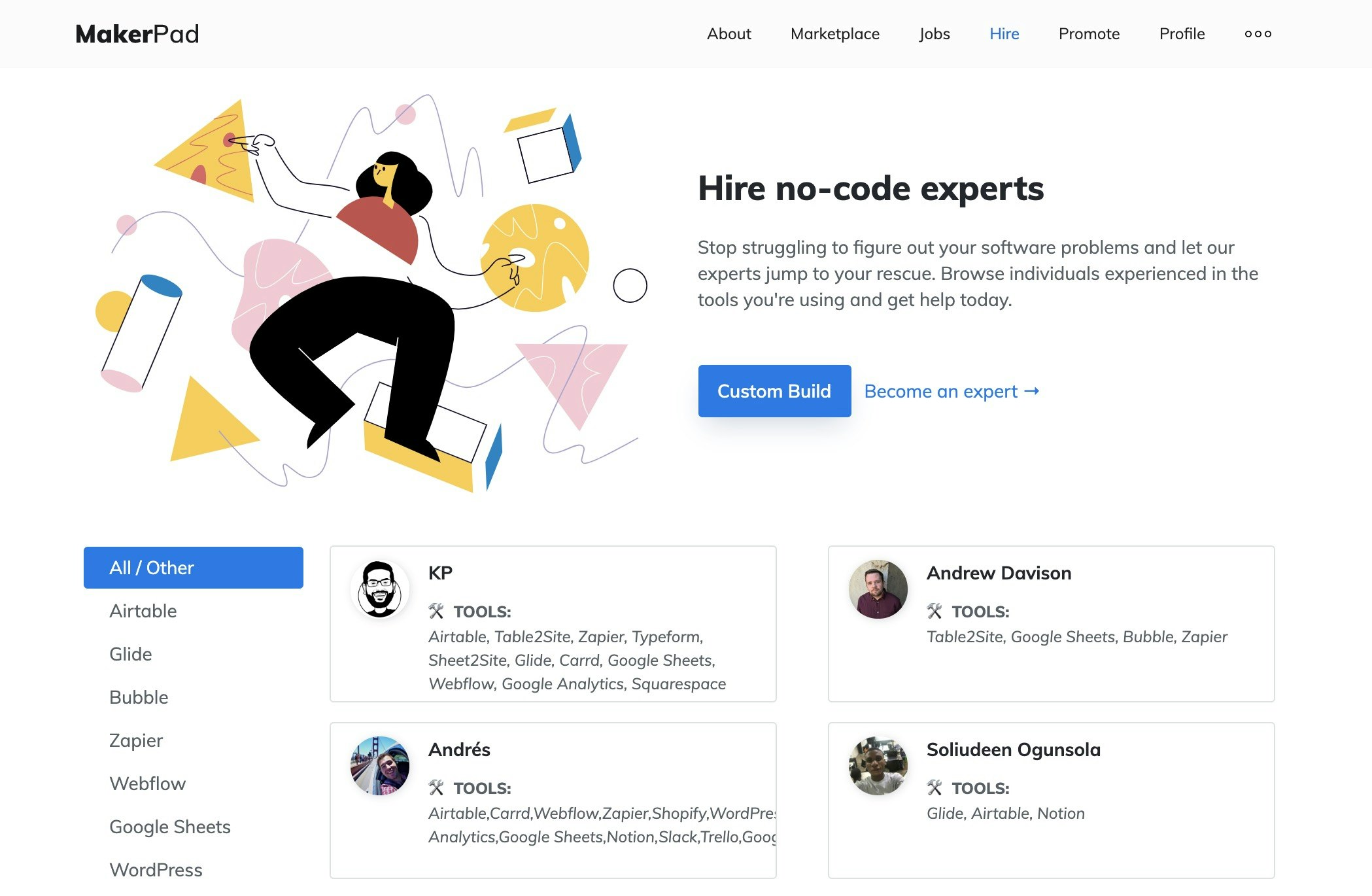 Makerpad Experts Image