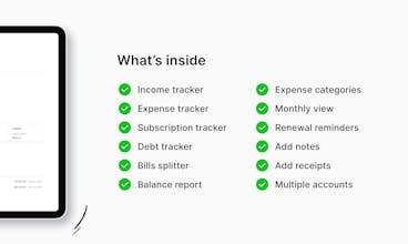 Notion Finance Tracker gallery image