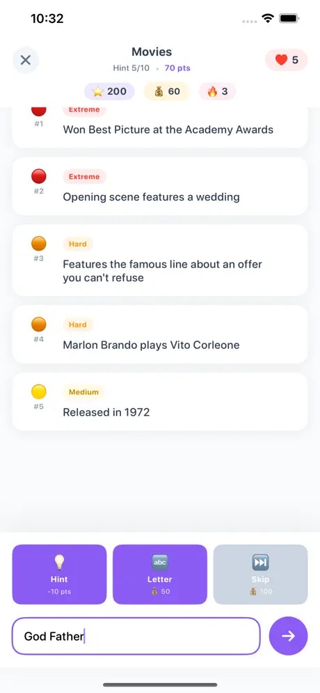 Hintop – Guess with progressive hints - Screenshot 4 showing product features and functionality