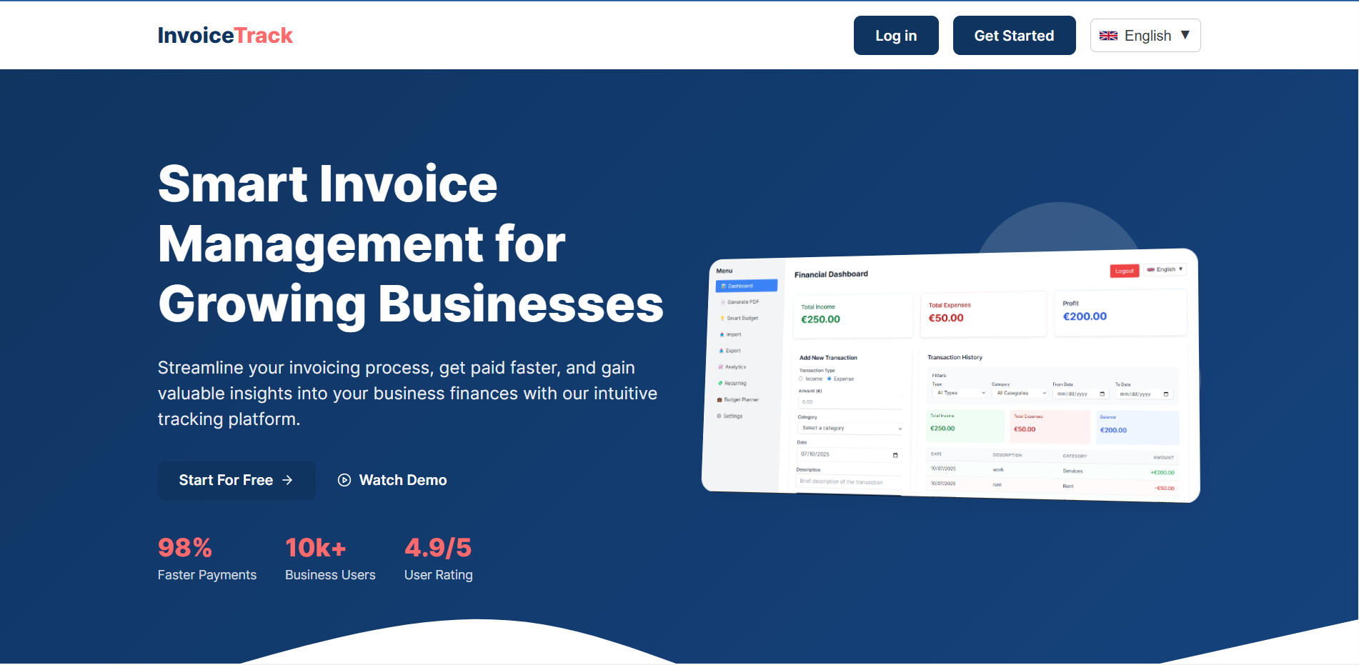 Smart Invoice - Screenshot 2 showing product features and functionality