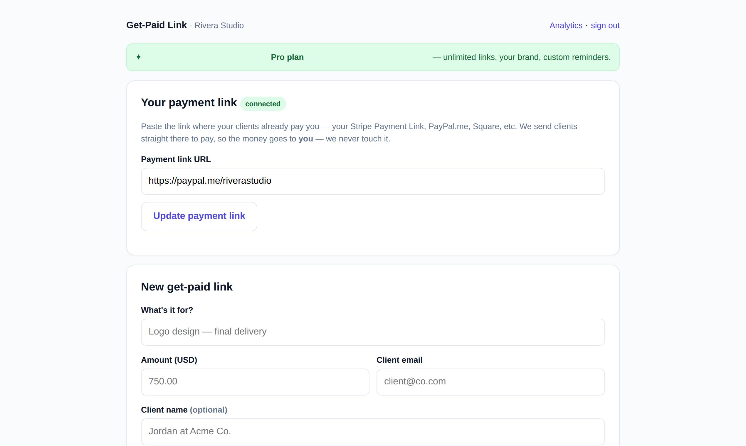 Get-Paid Link gallery image