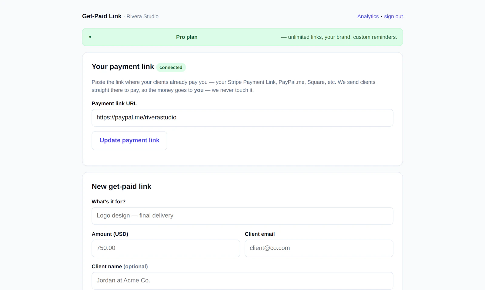 Get-Paid Link screenshot 4