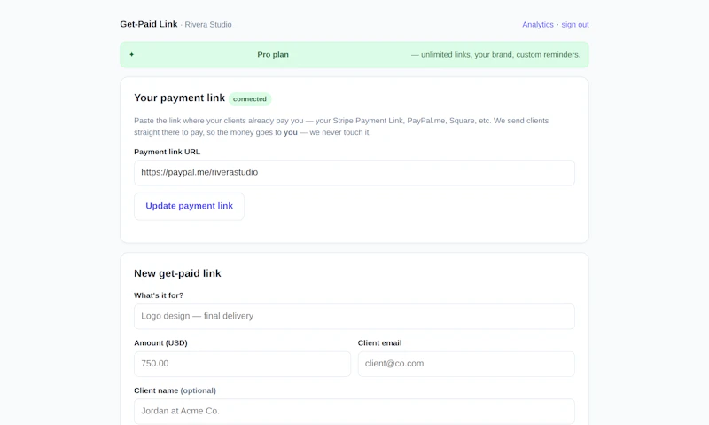 Get-Paid Link screenshot 4