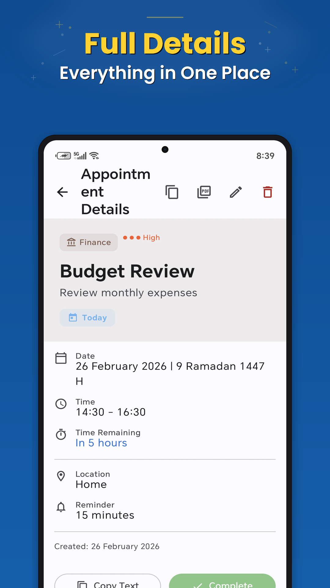 Agenda gallery image