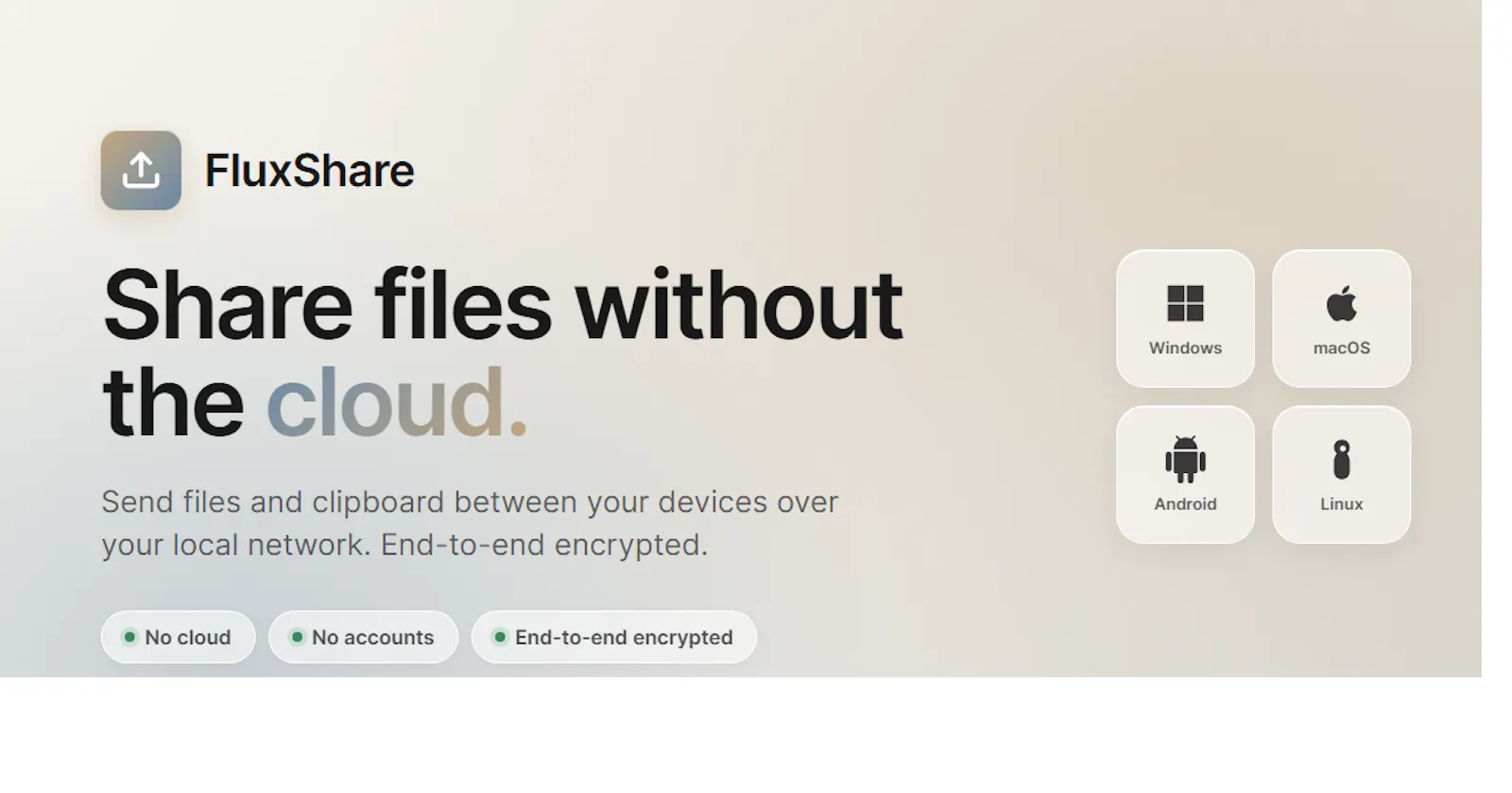 FluxShare: Local File Transfer screenshot 1