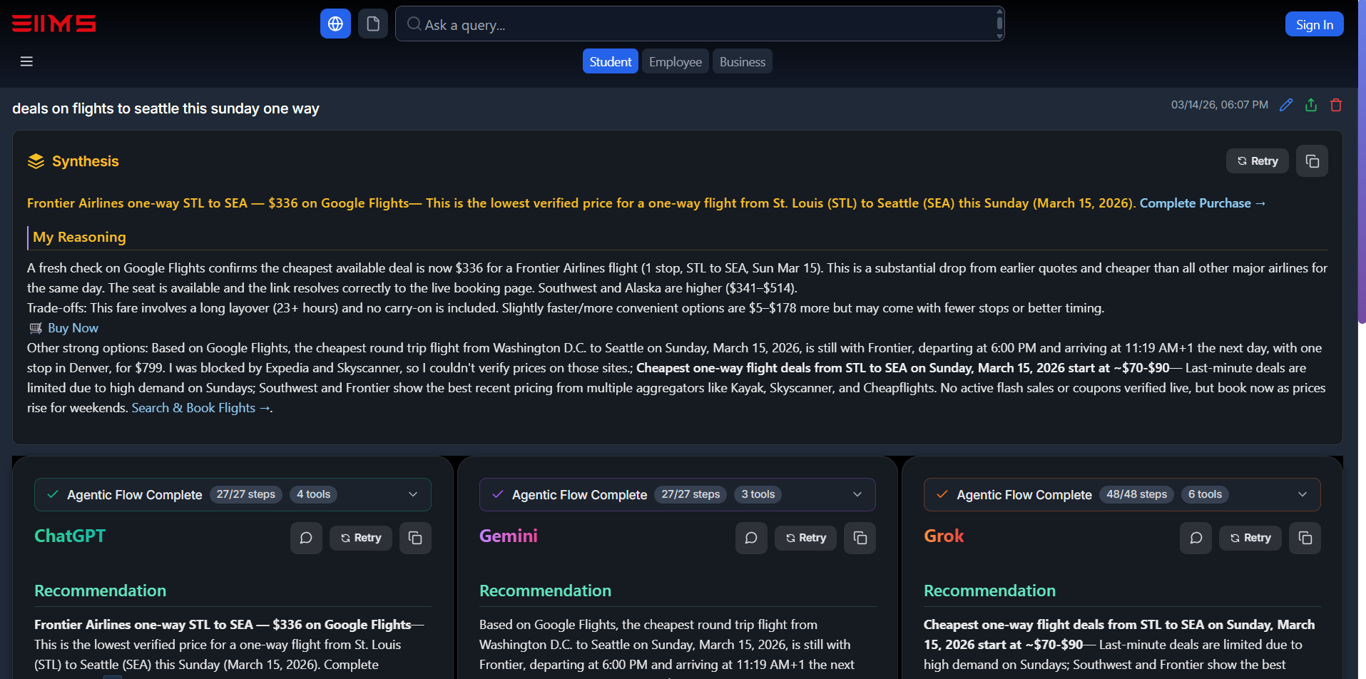 3llms - Main product screenshot demonstrating key features and user interface