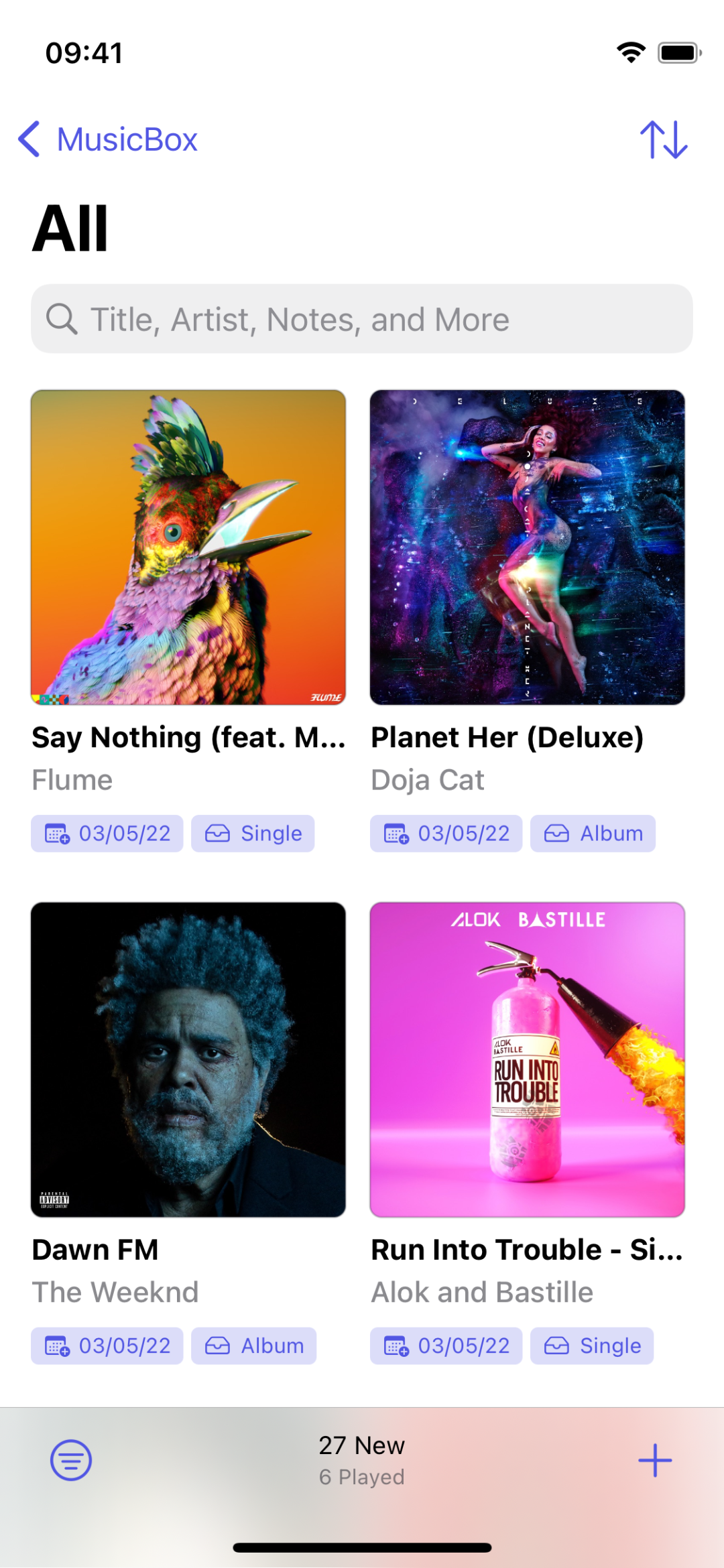 MusicBox - Bookmark albums and songs to listen later media 3