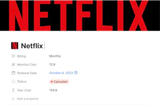 Subscription tracker gallery image