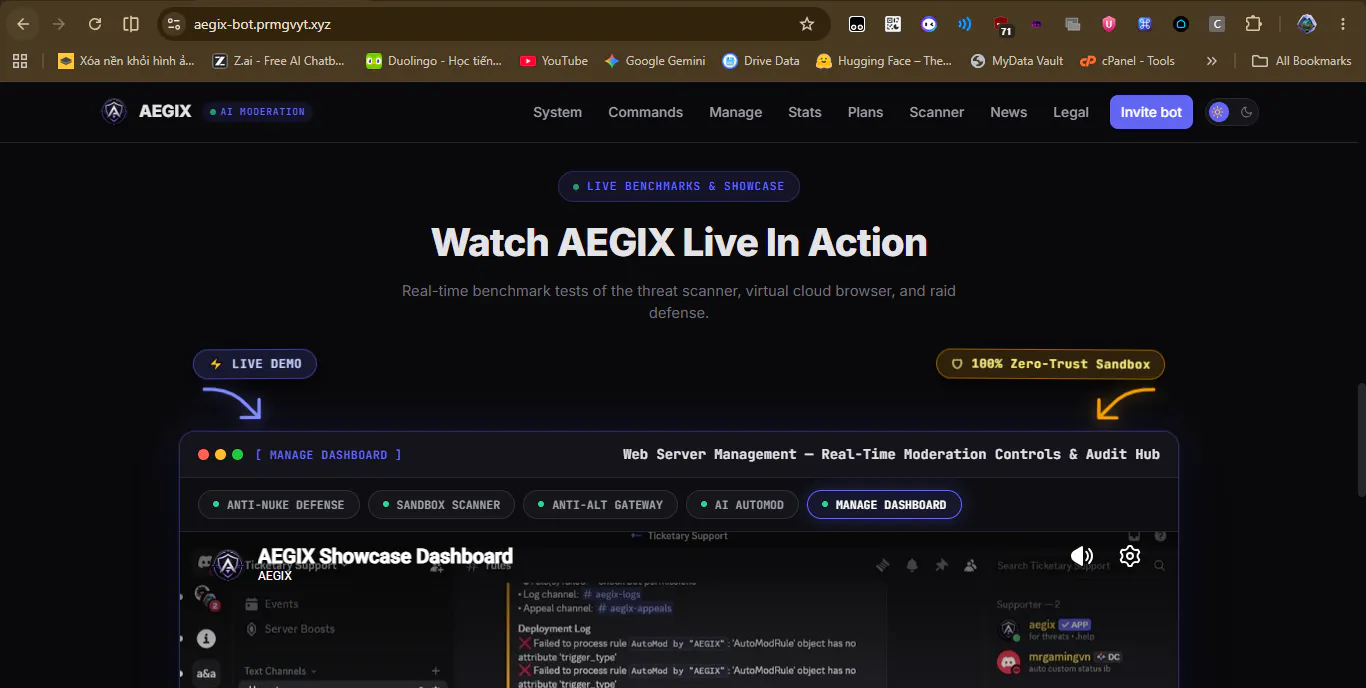 AEGIX — Advanced Discord Moderation gallery image