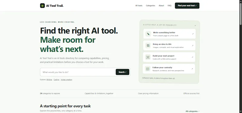 AI Tool Trail screenshot 2