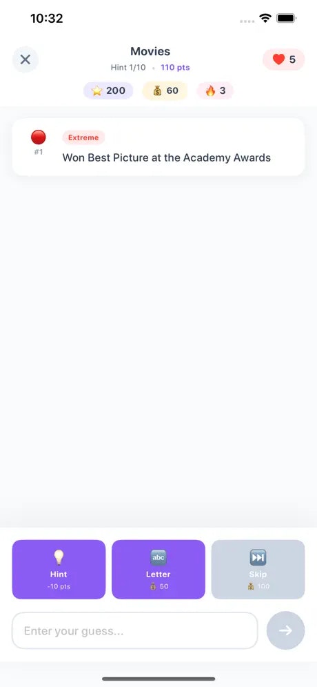 Hintop – Guess with progressive hints - Screenshot 2 showing product features and functionality