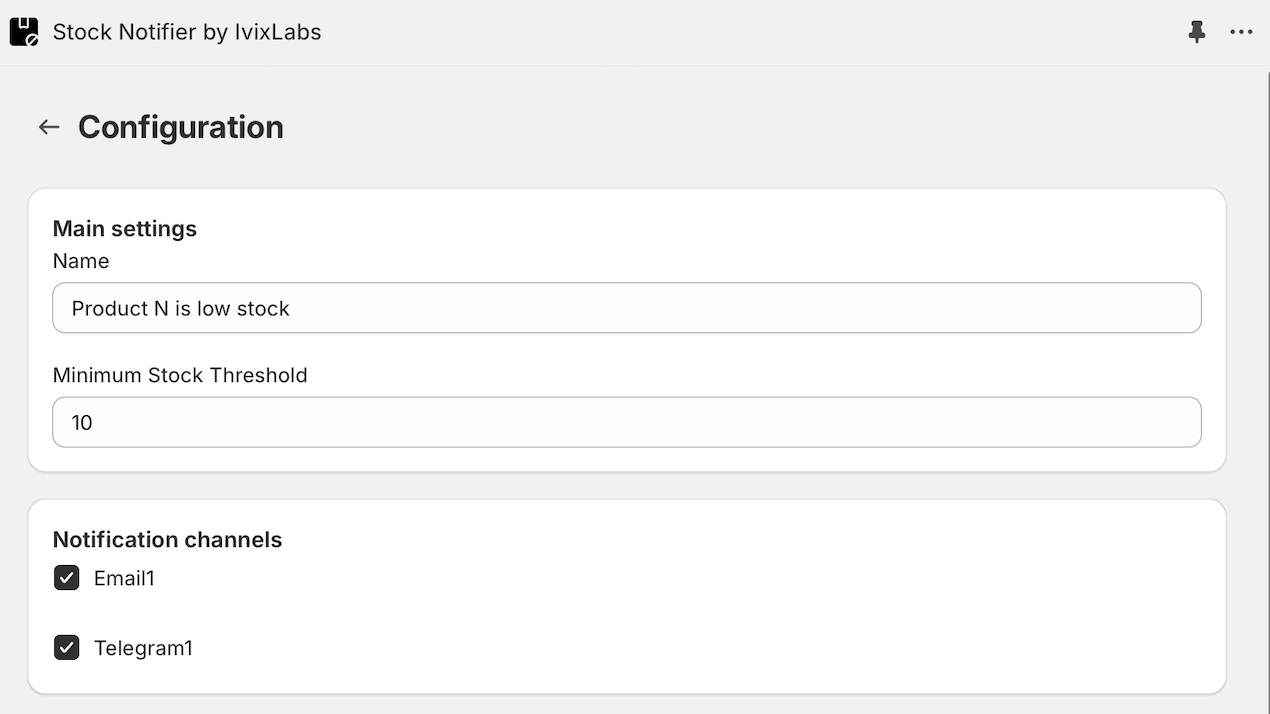 Notificador de stock de Ivixlabs para Shopify media 3