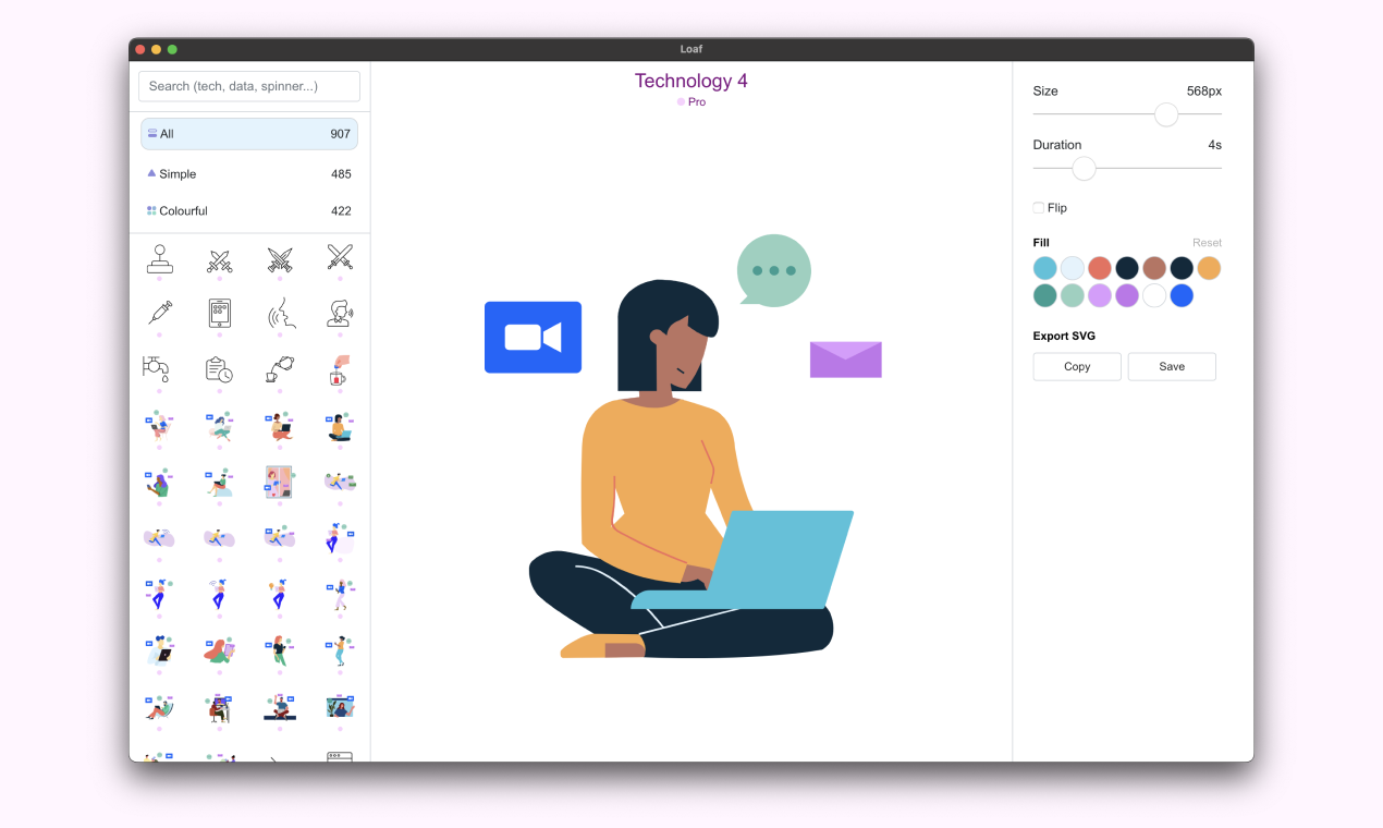 Loaf 2.0 - Een SVG -editor met 900 premium -animaties! media 7