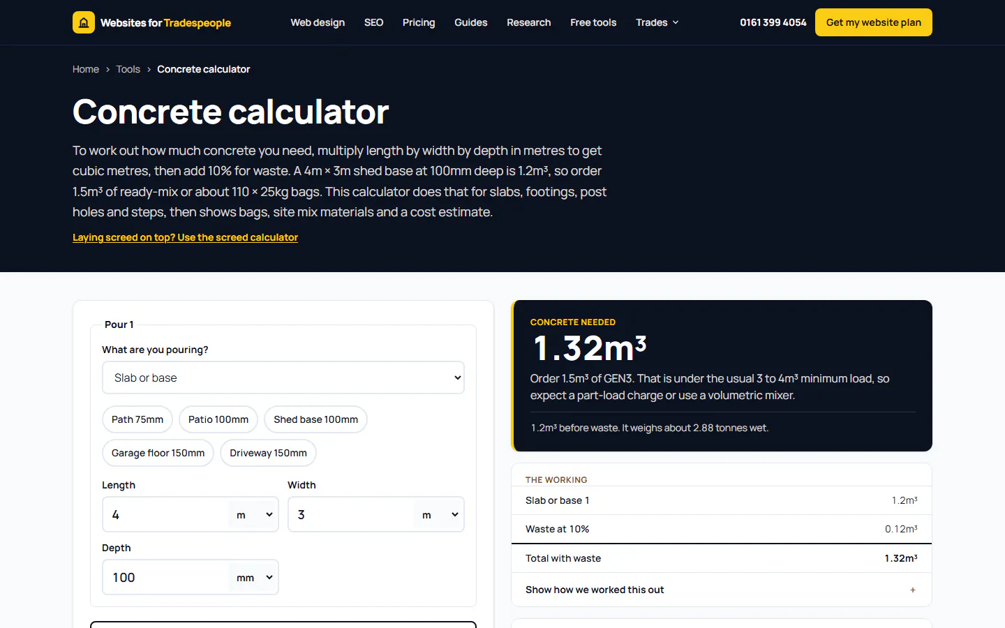 Concrete Calculator UK gallery image