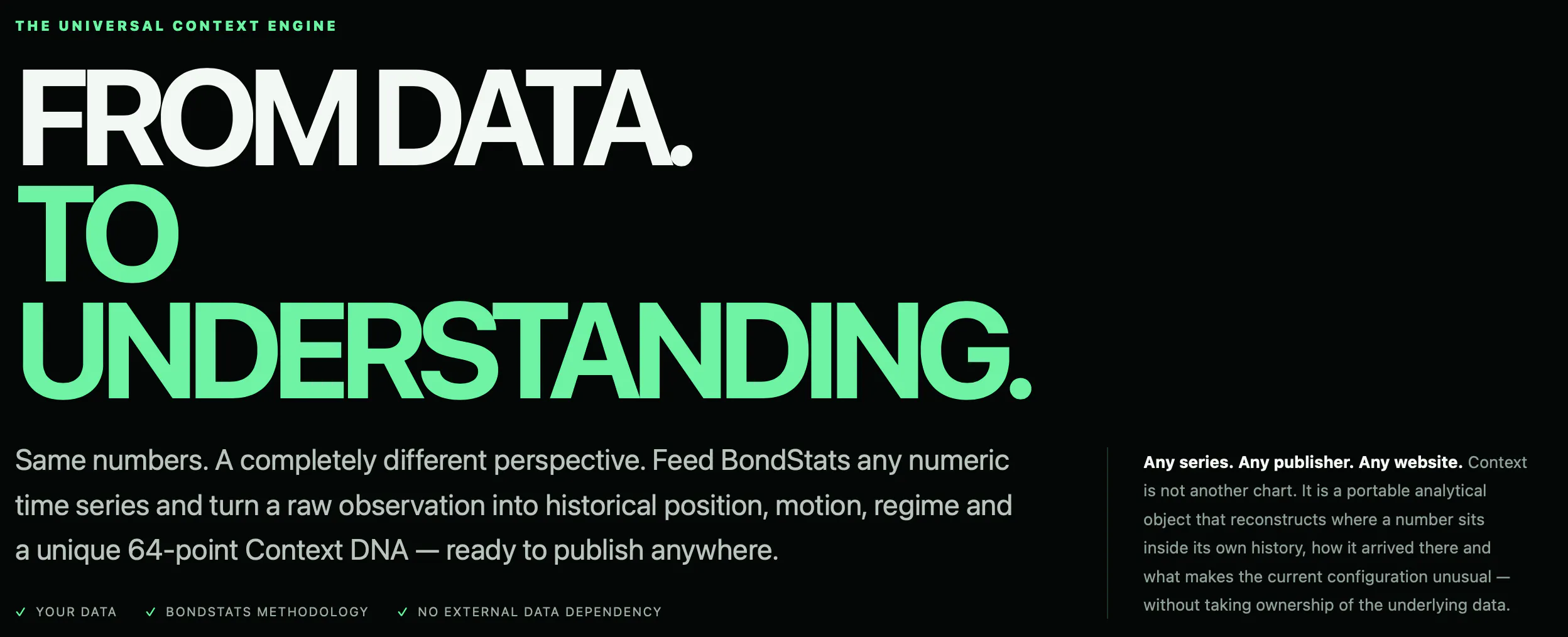 BondStats Context gallery image