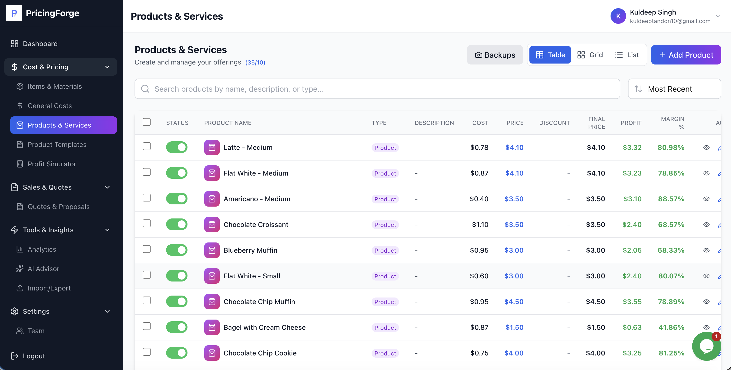 PricingForge - Screenshot 4 preview