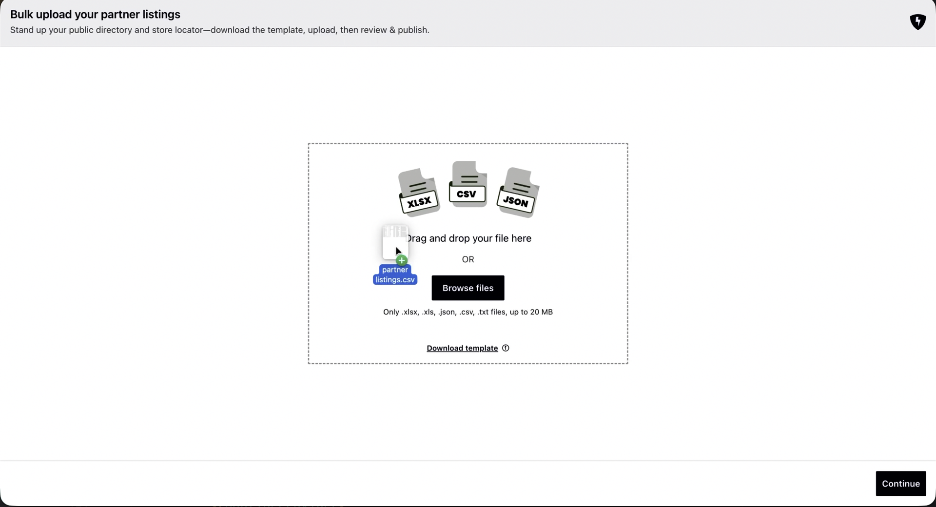 Bulk Upload & Data Migration SDK - Main product screenshot demonstrating key features and user interface