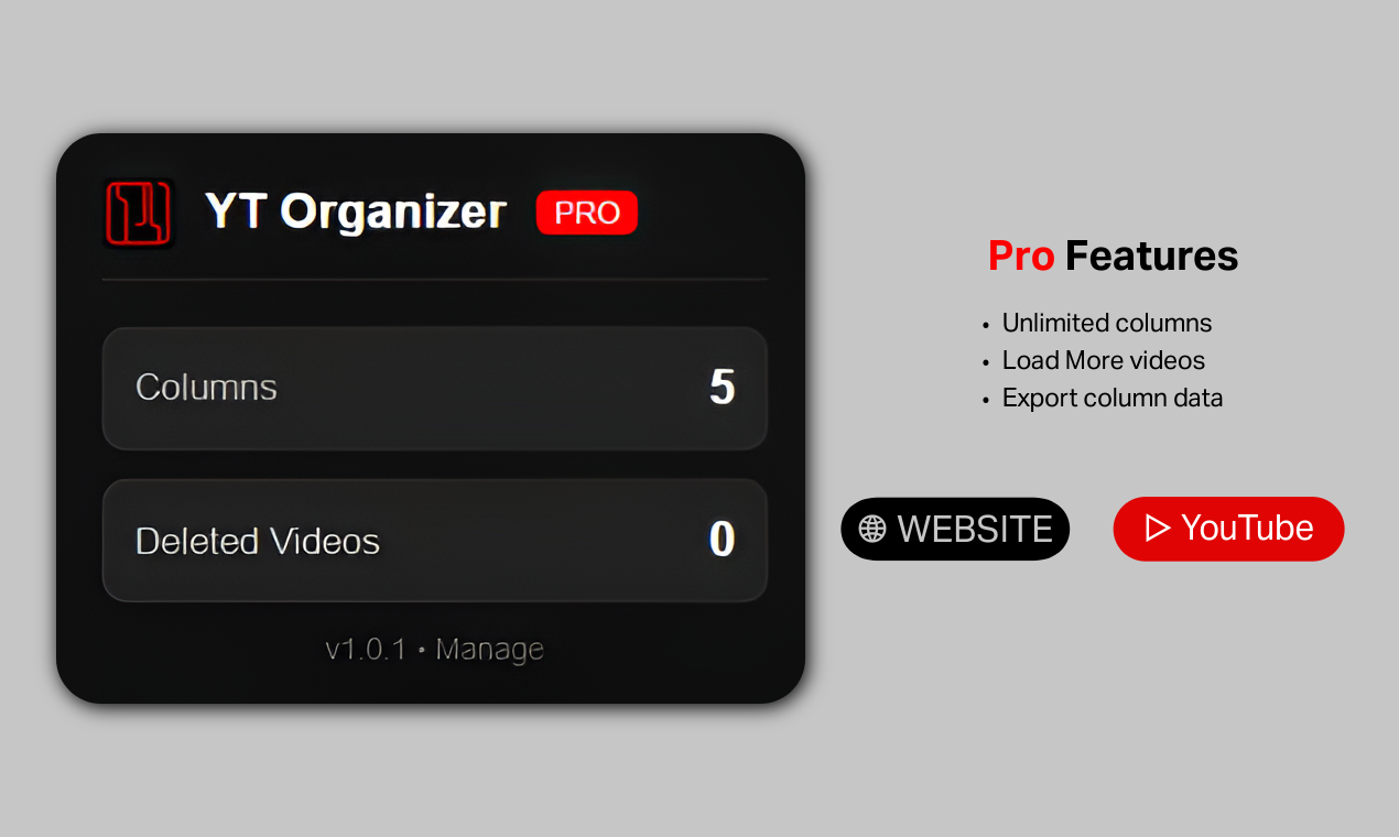 YT Organizer — For YouTube Watch Later gallery image