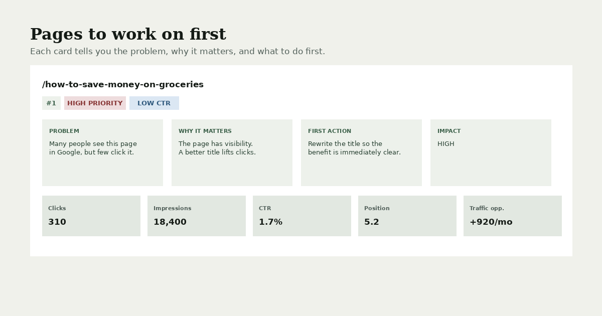 Easy Google Search Console Analyzer gallery image